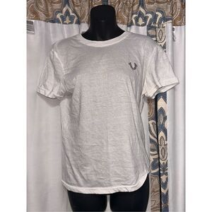 Nice graphic True Religion women White T-shirt classic size medium Good Conditio